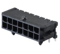MOLEX 430451400 - Barrette à broches à deux rangées 90° Grille3 mm Pôles 2 x 7 Mic