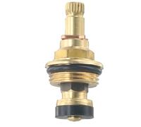 Moliuoly 1 x insert de valve d'eau chaude et froide G1/2, corps en cuivre, ouverture lente, 20 dents, bobine, pièces de rechange pour robinet de salle de bain et de cuisine