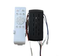 Moliuoly DC24V Contrôleur de ventilateur de plafond Télécommande 35W Récepteur Kit 6 Niveaux Régulateur de Vitesse Minuterie 1H 2H 4H Lumière On/Off Retour vers l'avant pour Ventilateurs DC 6 pales