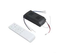 Moliuoly DC24V Contrôleur de ventilateur de plafond Télécommande 35W Récepteur Kit 6 Niveaux Régulateur de Vitesse Minuterie 1H 2H 4H Lumière On/Off Retour vers l'avant pour Ventilateurs DC 6 pales