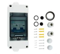 Moliuoly Interrupteur de séparation PV CA 400 V 60 A 2P IP65 étanche pour systèmes solaires photovoltaïque boîte de disjoncteur CC (125 A)