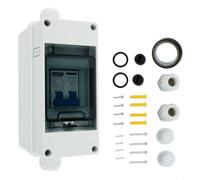Moliuoly Interrupteur de séparation PV CA 400 V 60 A 2P IP65 étanche pour systèmes solaires photovoltaïque boîte de disjoncteur CC (25 A)