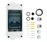 Moliuoly Interrupteur de séparation PV CA 400 V 60 A 2P IP65 étanche pour systèmes solaires photovoltaïque boîte de disjoncteur CC (100 A)