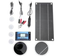 Moliuoly Kit de panneau solaire 600 W avec régulateur de charge MPPT 100 A, panneau solaire monocristallin portable pour camping-car, camping, bateau, kit complet avec câble et ventouses pour