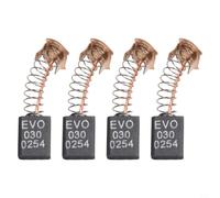 Moliuoly Lot de 4 balais de charbon pour Evolution RAGE3-S & Fury 3-S Scies à onglet 210 mm E113, 6 x 11 x 16 mm Pièces de rechange en matériau de qualité supérieure pour restaurer la puissance du