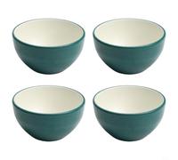 Moliuoly Lot de 4 bols en mélamine de 330 ml antidérapants pour surface pour riz, soupe, céréales, idéal pour le petit-déjeuner, le déjeuner, le dîner, la maison et le restaurant (vert)