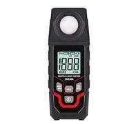 Moliuoly Luxmètre numérique TA636A avec écran LCD, plage de mesure de 0 à 200 000 lux et FC, testeur de lumière pour l'industrie et les écoles, contrôle précis de l'intensité d'éclairage, noir