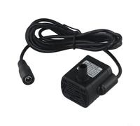Moliuoly Petite pompe submersible à énergie solaire 12 V CC 300 l/h pour bassin, fontaine, aquarium, silencieuse, inférieure à 35 dB, avec câble de 1,5 m pour circuit d'eau douce, plastique noir (CC