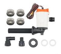 Moliuoly Pompe submersible 800 GPH pour pompe à eau Livewell 12 V avec tamis en acier inoxydable 4 m hauteur de refoulement 19 mm sortie pour bateau valise de pêche réservoir à poissons système de