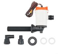 Moliuoly Pompe submersible 800 GPH pour pompe à eau Livewell 12 V avec tamis en acier inoxydable 4 m hauteur de refoulement 19 mm sortie pour bateau valise de pêche réservoir à poissons système de