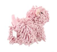Moliuoly Serviette en chenille design Westie - Serviette absorbante Fuzzy Ball pour chien pour salle de bain et cuisine - Séchage rapide pour gant de toilette décoratif 26 cm (rose)