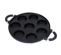 Moliuoly Takoyaki Poêle à 19 trous en alliage d'aluminium - Poêle à griller physique antiadhésive pour pieuvre Ball Maker, poffertjes et poffertjes - Chaleur uniforme - Compatible avec cuisinière à