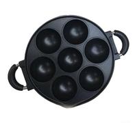 Moliuoly Takoyaki Poêle à 19 trous en alliage d'aluminium - Poêle à griller physique antiadhésive pour pieuvre Ball Maker, poffertjes et poffertjes - Chaleur uniforme - Compatible avec cuisinière à