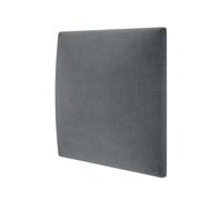 mollis homelike interiors STEGU Basic 1, Panneau Mural Rembourré, Coussin Mural comme Tête de Lit pour Lit, Lambris 3D avec Mousse, Réduit Le Bruit et Améliore L'acoustique, 30 x 30 cm, Anthracite