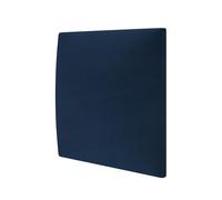 MOLLIS Panneau Rembourré, Panneau Mural Carré et Décoratif, comme Tête de Lit ou Protection Contre Les Chocs, Réduit Le Bruit et Améliore L'acoustique, en Mousse, 30 x 30 cm, Bleu Marine