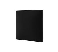 MOLLIS Panneau Rembourré, Panneau Mural Carré et Décoratif, Convient comme Tête de Lit ou Protection Contre Les Chocs, Réduit Le Bruit et Améliore L'acoustique, en Mousse, 30 x 30 cm, Noir