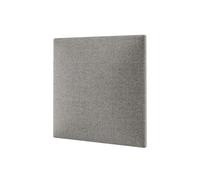 MOLLIS Panneau Rembourré, Panneau Mural Carré et Décoratif, Convient comme Tête de Lit ou Protection Contre Les Chocs, Réduit Le Bruit et Améliore L'acoustique, en Mousse, 30 x 30 cm, Gris Foncé