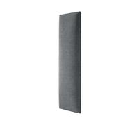 MOLLIS Panneau Rembourré, Panneau Mural Rectangulaire et Décoratif, comme Tête de Lit ou Protection Contre Les Chocs, Réduit Le Bruit et Améliore L'acoustique, en Mousse, 60 x 15 cm, Anthracite
