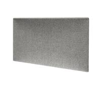 MOLLIS Panneau Rembourré, Panneau Mural Rectangulaire et Décoratif, comme Tête de Lit ou Protection Contre Les Chocs, Réduit Le Bruit et Améliore L'acoustique, en Mousse, 60 x 30 cm, Gris Foncé