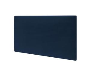 MOLLIS Panneau Rembourré, Panneau Mural Rectangulaire et Décoratif, comme Tête de Lit ou Protection Contre Les Chocs, Réduit Le Bruit et Améliore L'acoustique, en Mousse, 60 x 30 cm, Bleu Marine