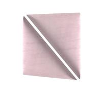 MOLLIS Panneau Rembourré, Panneau Mural Triangulaire et Décoratif, comme Tête de Lit ou Protection Contre Les Chocs, Réduit Le Bruit et Améliore L'acoustique, en Mousse, 30 x 30 cm, Lavande