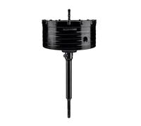 Mollom 120mm (4-23/32") Scie trépan pour béton avec tige SDS Plus 220 mm | Scie à trépane robuste avec foret pilote 110 mm et vis antidérapante pour pierre, brique, mur, maçonnerie