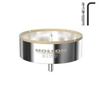 MOLLOM 4-5/16" (110mm) Scie trépan diamantée avec 2 forets pilotes
