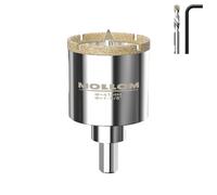 MOLLOM (41mm | 1-5/8") Scie Cloche Diamantée avec 2 Mèches Pilotes Amovibles pour une Coupe Lisse sur les Carreaux en Porcelaine, Verre, Céramique, Marbre, Fibre de Verre, etc