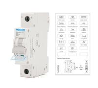 MOLLOM CC 1P 110-240V 32A C32 Disjoncteur miniature | Disjoncteur miniature sur mesure,déclenchement thermomagnétique,6 kA, sectionneur CC pour système photovoltaïque