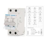 MOLLOM CC 2P 500V 40A C40 Disjoncteur miniature | Disjoncteur miniature sur mesure,déclenchement thermomagnétique,6 kA, sectionneur CC pour système photovoltaïque