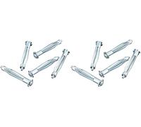 Molly Chevilles Métalliques à Expansion avec Vis M5 Ø 5 x 75mm Jeu de 10 Pièces M16206-XJ Gris (Lot de 2)