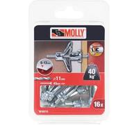MOLLY Lot de 16 Chevilles - 5x36 mm + vis