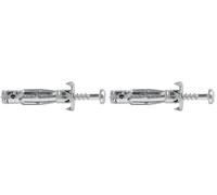 Molly M100816-XJ Multi Molly Chevilles métal avec vis agglo Ø 4 x 37 mm, Gris, Set de 16 Pièces (Lot de 2)