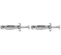 Molly M101016-XJ Multi Molly Chevilles métal avec vis agglo Ø 5 x 60 mm, Gris, Set de 16 Pièces (Lot de 2)