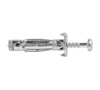 Molly M101050-XJ Molly Multi Chevilles métal avec vis agglo, Gris, Set de 50 Pièces