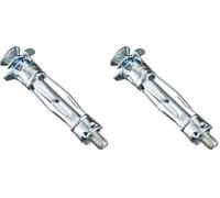 Molly M11010-XJ Chevilles métalliques à Expansion avec vis M4 Ø 8 x 43 mm, Gris, Set de 16 Pièces (Lot de 2)