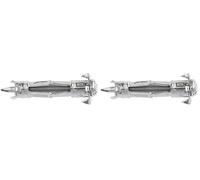 Molly M12010-XJ Chevilles Auto foreuses avec vis M4 Ø 4 x 35 mm, Gris, Set de 16 Pièces (Lot de 2)