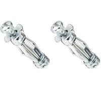 Molly M16100PB-XJ Chevilles métalliques 100 pièces 5x36 mm + vis - matériaux Creux - Conditionnement Pro, Gris, Set de 200 pièces (Lot de 2)