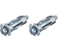 MOLLY M18006-XJ Chevilles métalliques à expansion avec vis Ø13mm, 43mm - M6/Ph2/SL Gris, Set de 10 Pièces (Lot de 2)