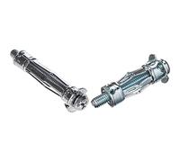 Molly M18125-XJ Chevilles métalliques à expansion avec vis M6 Ø 6 x 50 mm, Gris, Set de 40 Pièces & M18004-XJ Chevilles métalliques à expansion avec Vis M6 Ø 13 x 34 mm, Gris, Set de 5 Pièces