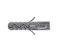 Molly M20600-XJ Chevilles Nylon sans vis, Gris, Set de 100 pièces