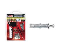 Molly M71931-XJ M71931 Kit d'Outils Gris & M18106-XJ Chevilles Métalliques à Expansion avec Vis M6 Ø 11mm, 50 mm, Gris, Set de 10 Pièces