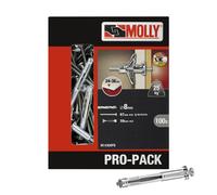 Molly PRO-PACK 100 chevilles métalliques Ø 4 x 59 mm avec vis M4