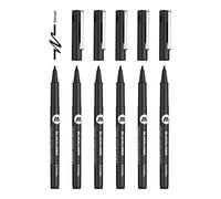 Molotow Blackliner Lot de 6 stylos à pointe fine avec encre indélébile Noir