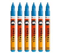 Molotow mo127205 ONE4all 127hs # 161 pour charpentier, schockblau moyen, 6 Contenu du