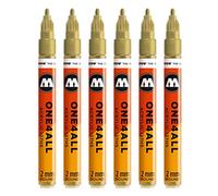 Molotow mo127306 ONE4all 127hs # 228 pour charpentier, or métallique, 6 Contenu du