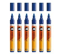 Molotow mo227206 ONE4all 227hs pour charpentier, echtblau, 6 Paquet
