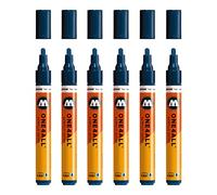 Molotow mo227219 ONE4all 227hs pour charpentier, bleu pétrole, 6 Paquet