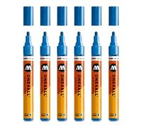 Molotow mo227302 ONE4all 227hs pour charpentier, bleu métallisé, 6 Paquet