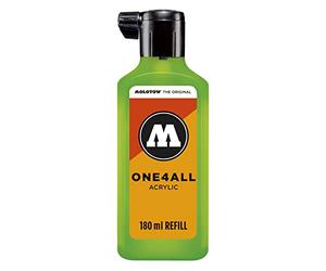 Molotow mo692219 Refill ONE4all, encre de recharge pour marqueurs permanents 180 ml, 1 pièce, vert fluo Fluorescent